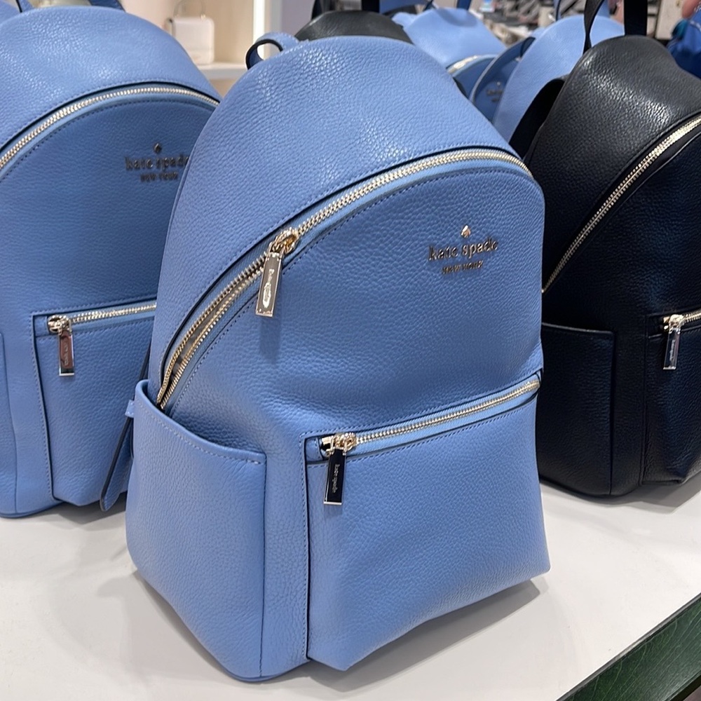 Kate Spade Leila Pebbled Leather Medium Dome Backpack
Dusty Blue - Picture 16 of 16